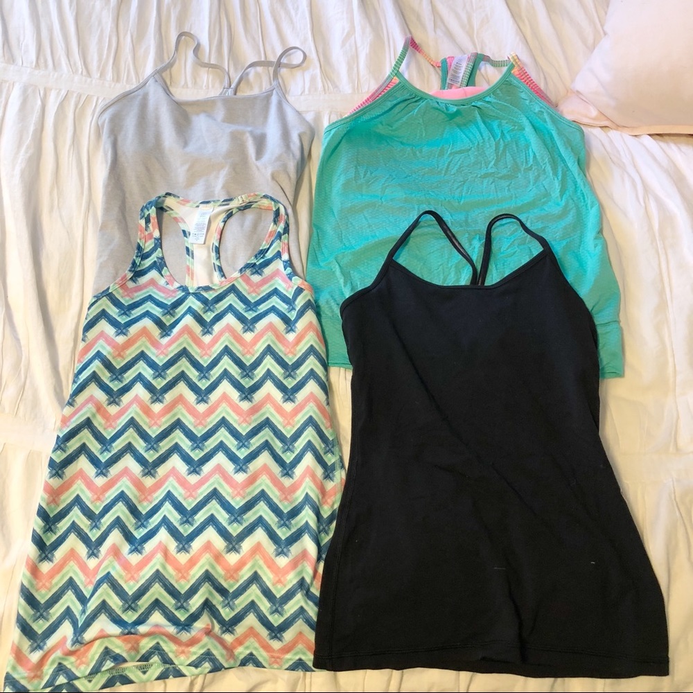 4 Ivivva children’s size 12 tank tops